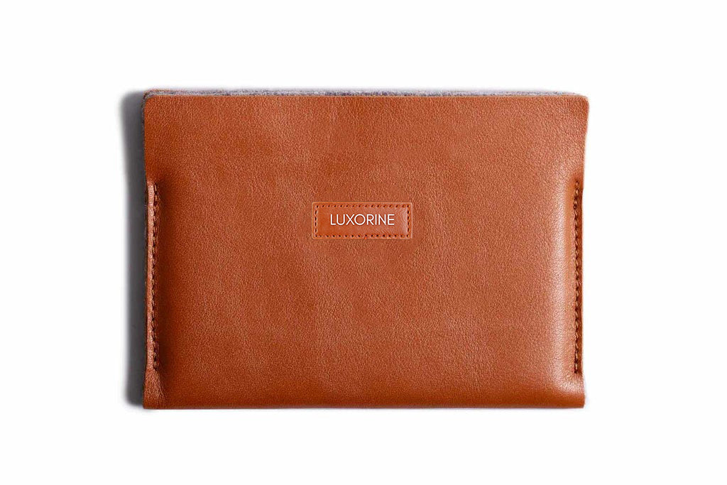Super Slim Leather Passport Wallet – Horizon (Tan)